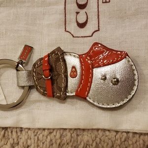 Coach Snowlady Keychain with storage bag